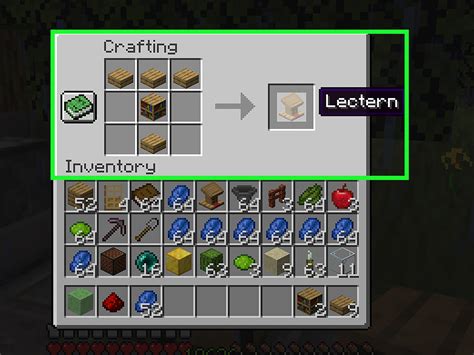 minecraft lectern recipe|librarian table minecraft recipe.